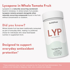 Bloofah Tomato Fruit Capsules (Lycopene) 500mg – 180 Count | Natural,Gluten Free