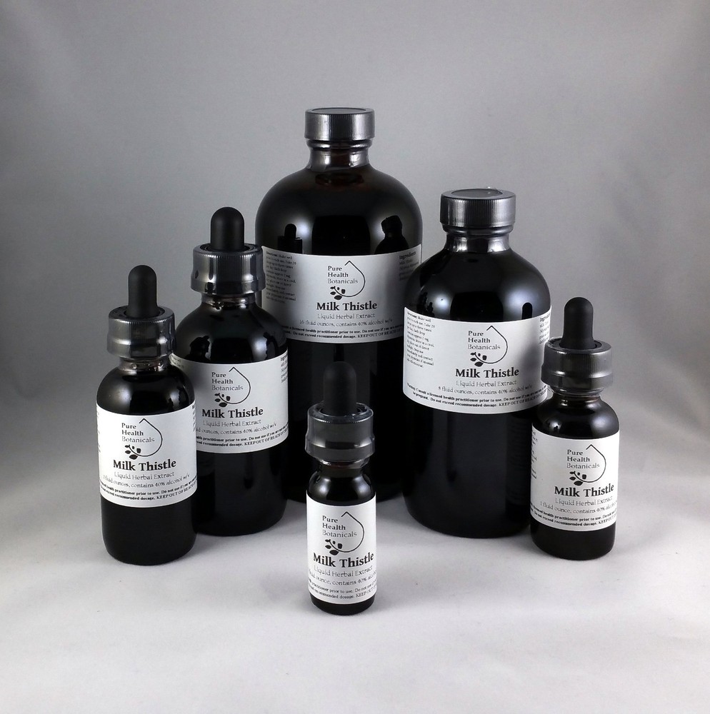 Milk Thistle Seed Tincture, Extract, Highest Quality, Liver, Silymarin