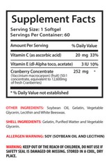 Detoxify Your Body – Cranberry Extract 50:1 – Vitamin E Capsule 1000 1B