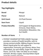 Liposomal Soursop Graviola 80ml, 10 Natural Organic Herbs 2 Packs, Exp 03/2027