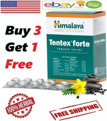 Himalaya Tentex Forte For Men Health 100% Natural & Herbal 100 Tabs (Free Ship)