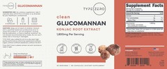 Type Zero Clean Glucomannan Konjac Root Extract (90 Capsules, 30 Servings)