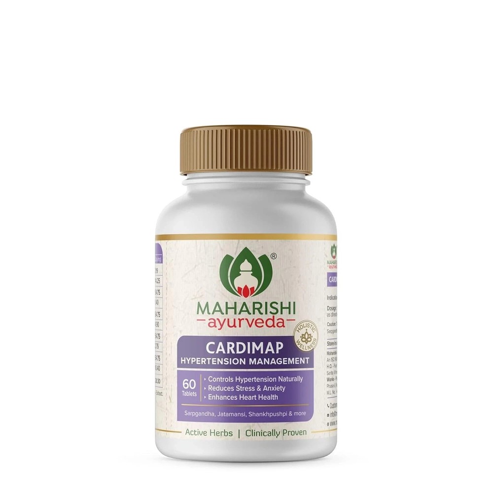 Maharishi Ayurveda Cardimap 60 Tabs For Hypertension Controls Blood Pressure