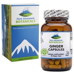 Best Ginger Capsules for Digestion? Pure Mountain Botanicals with Organic Ginger