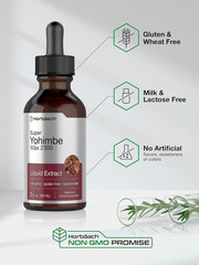 Yohimbe Bark Liquid Extract | 2 Fl Oz | Supplement for Men and Women | Alcohol F