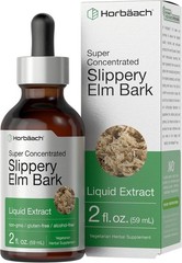 Slippery Elm Liquid Drops 2 fl oz | Alcohol-Free Extract | Vegetarian Non-GMO
