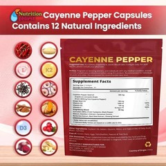 Cayenne Pepper Softgels Supplement, Supports Leg Vein, 300 Softgels /1 Bag US