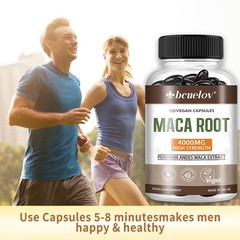 Maca Root 4000mg Herb Supplement Support Men Health,Muscle Strength 120 Capsules