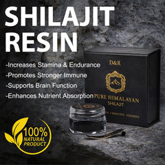 Pure 100% Himalayan Shilajit, Soft Resin, Organic, Extremely Potent, Fulvic Acid