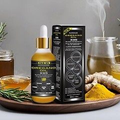 Potent Oregano Oil Drops – Organic, Formula for Immune Health 1.69 Fl Oz