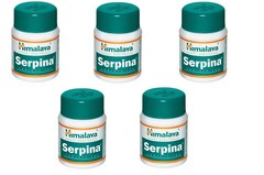 5 x Himalaya Serpina 500 Tablets For High Blood Pressure & Heart Support