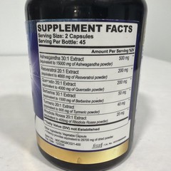 Organic Cadane Resveratrol Ashwagandha Quercetin – Mood Energy Immune, exp 12/26