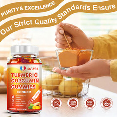 60pcs Turmeric Gummies – 450 mg Turmeric Extract & 75 mg Ginger per Serving