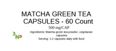 Matcha Green Tea Powder 500mg – Vegan Capsules