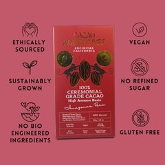 100% Pure Ceremonial Grade Cacao Bars | Wild Strains | Ethically Sourced | 3-Pac