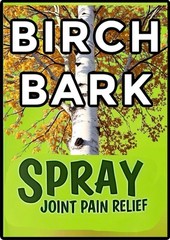 BIRCH BARK SPRAY Natural Homeopathic Relief For Joint/Muscle Pain 4oz