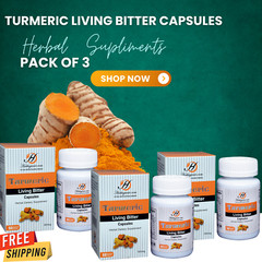 Turmeric Living Bitter Capsule, Herbal Dietary Supplement-Digestive Support