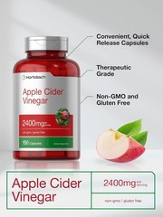 Apple Cider Vinegar Capsules | 2400mg | 150 Count | Non-GMO | by Horbaach