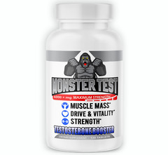 Monster Test 120ct for Men + Organic Morgina Green Super Food Health (2 pack)