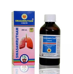 Chamundeshwari Swasamrutham Liquid Syrup 200ml Ayurvedic Clear Chest Exp 2027