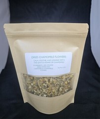 Organic Chamomile Flowers (Matricaria recutita) C/S Cut & Sifted Rough Cut USA