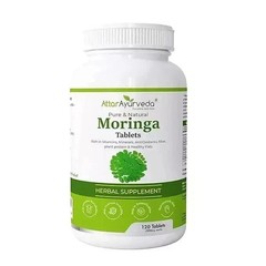 Pura Vida Organic Moringa Oleifera Supplement – 120 Tablets/500mg