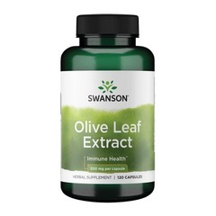 Swanson Olive Leaf Extract Capsules with 20% Oleuropein 120 Count (Pack of 1)