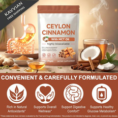 FANSHI Ceylon Cinnamon Softgels with MCT Oil – Premium 1 Count (Pack of 300)
