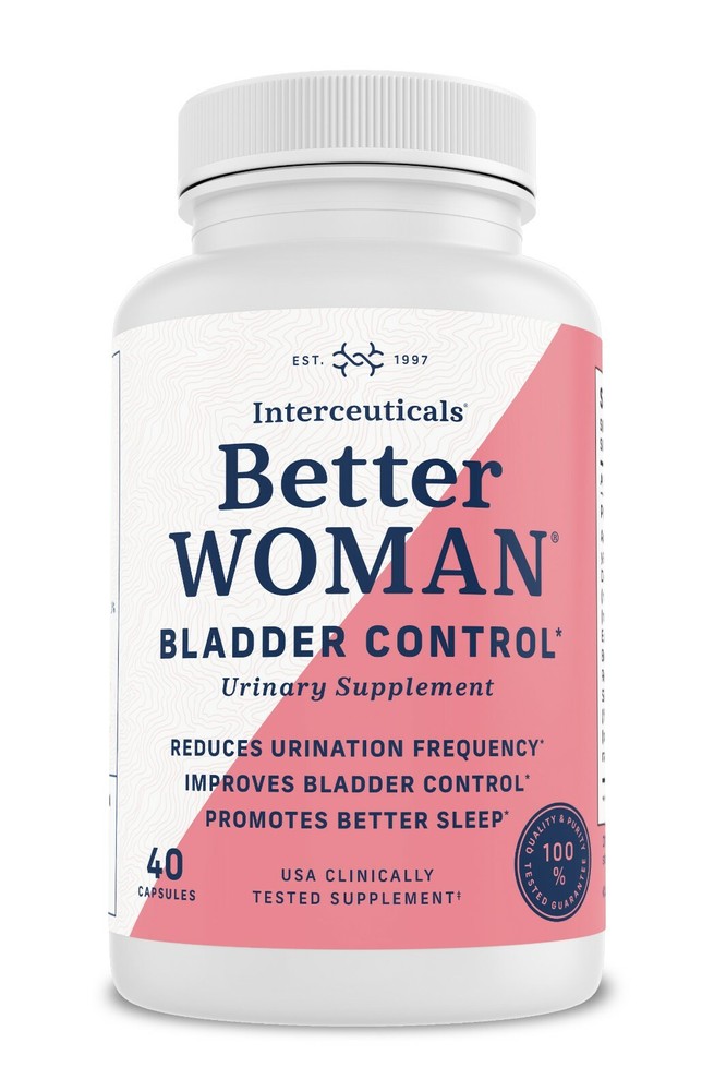 Better WOMAN Bladder Control Supplement (40 capsules) by Interceuticals