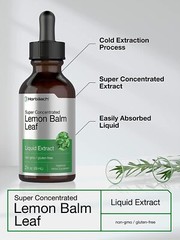 Lemon Balm Leaf Liquid Extract | 2 fl oz | Melissa Officinalis | by Horbaach