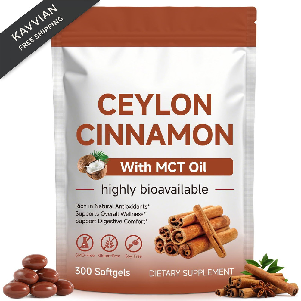 FANSHI Ceylon Cinnamon Softgels with MCT Oil – Premium 1 Count (Pack of 300)