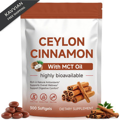 FANSHI Ceylon Cinnamon Softgels with MCT Oil – Premium 1 Count (Pack of 300)