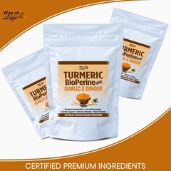 240 X CAPSULES TURMERIC BIOPERINE BLACK PEPPER GARLIC 95% CURCUMIN GINGER PILLS