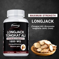 Longjack Tongkat 120pcs- Testosterone Booster, Energy & Endurance,Muscle Health