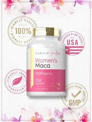 Maca Root Capsules for Women 3200mg | 150 Count | Non-GMO | by Carlyle