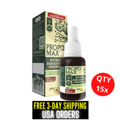 Propolis Extract PROPOMAX Green Brazilian NON Alcoholic APIS FLORA 15×30 mL 1oz