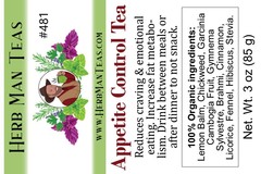APPETITE CONTROL TEA – Proven to reduce cravings, emotional eating & snacking!