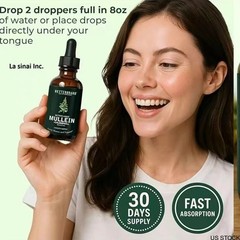 Assistance Drops Extract Leaf with Chlorophyll for Lung & Respiratory Mullein