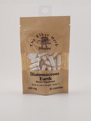 The Elder Herb Shoppe Diatomaceous Earth Capsules 350 mg – 30, 60 or 120 count
