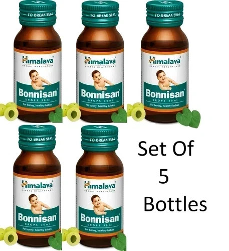 Himalaya Herbal Bonnisan Drop Pack of 5 x 30ml Each | FREE SHIP | Exp 2028