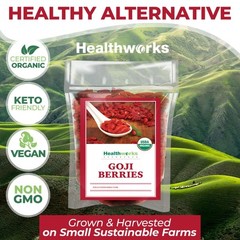 Healthworks Raw Goji Berries (8 Ounces) | Certified Organic & Sun-Dried | Keto,