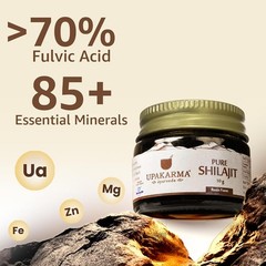 Upakarma Pure Shilajit Resin 10g Ayurvedic Energy Stamina Support Lab Tested
