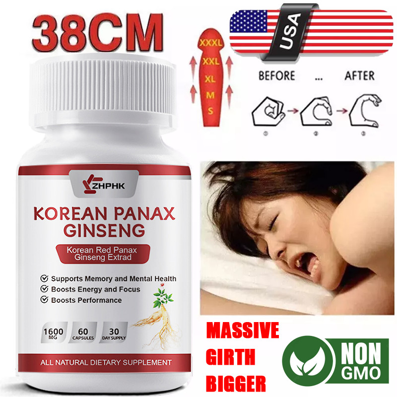 Best Korean Red Panax Ginseng Extract 1600mg 60 Capsule – Extra Strength NON-GMO