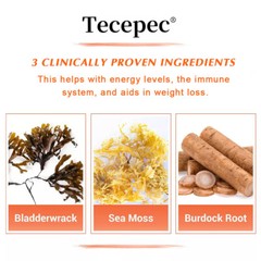 Sea moss, bladderwrack and burdock root capsules, immune and thyroid care