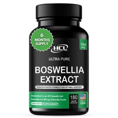 Boswellia Serrata Extract Capsules 65% Boswellic Acid 700mg Equal to 7000mg R…
