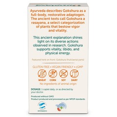 Himalaya Organic Gokshura Men (Tribulus) Supports Energy & Vigor, 60 Veg Caplets
