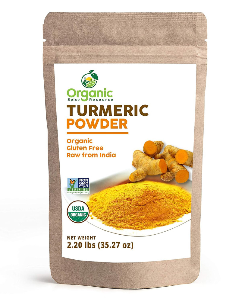 Organic Turmeric Powder W/Curcumin | 35.27 Ounce / 2.2 LBS | USDA Organics and N