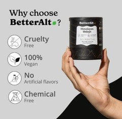 Better Alt Pure Himalayan Shilajit Resin High Potency Gold Grade for Men &…