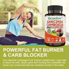 Garcinia Cambogia Weight Loss Fat Burning Energy 1600mg+Calciumi Fast Absorption
