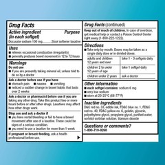Amazon Basic Care Stool Softener Laxative, Docusate 100 Count (Pack of 1)